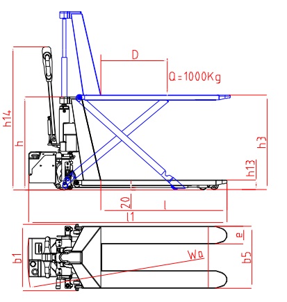 Powered High Lift Pallet Truck- DGBZ1.5C