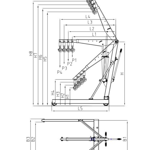 Parallel Chassis Workshop Crane - SA series