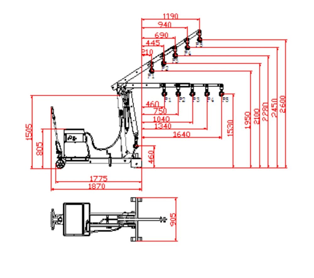 Semi-Electric Counter-Balance Crane - DSD0.55