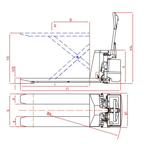 Electric Scissors Lifter with Double Cylinders - DGB1A
